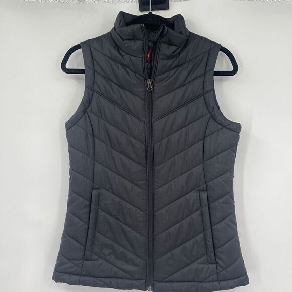 Columbia Women's White Out Puffer Omni Heat Full Zip Insulated Vest Sz S - Picture 1 of 7